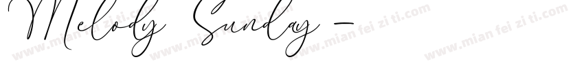 Melody Sunday字体转换